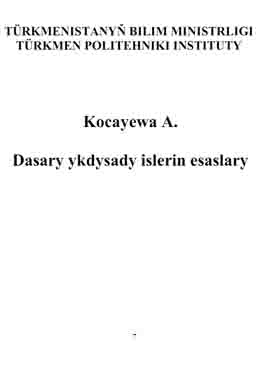 Daşary ykdysady işleriň esaslary